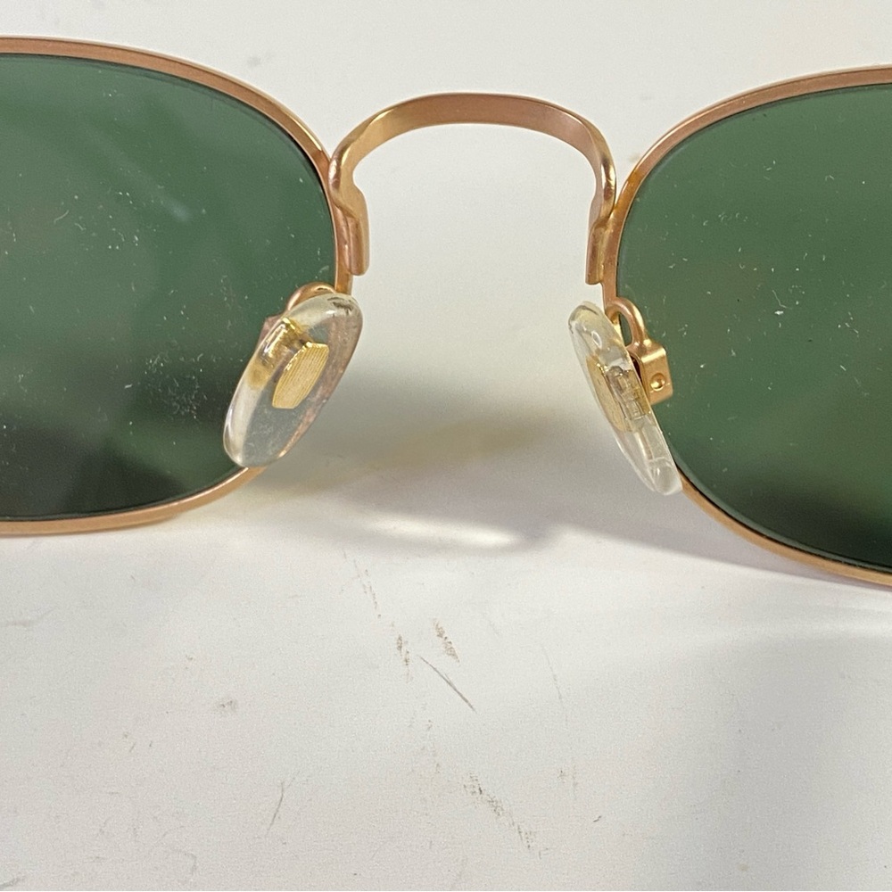 Gold Frame Green Lens Sunglasses - Picture 9 of 12
